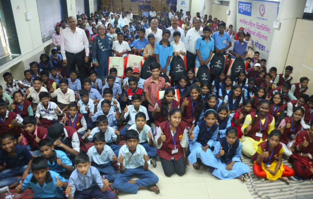 Distribution of Educational Material Kits to 500 School Students